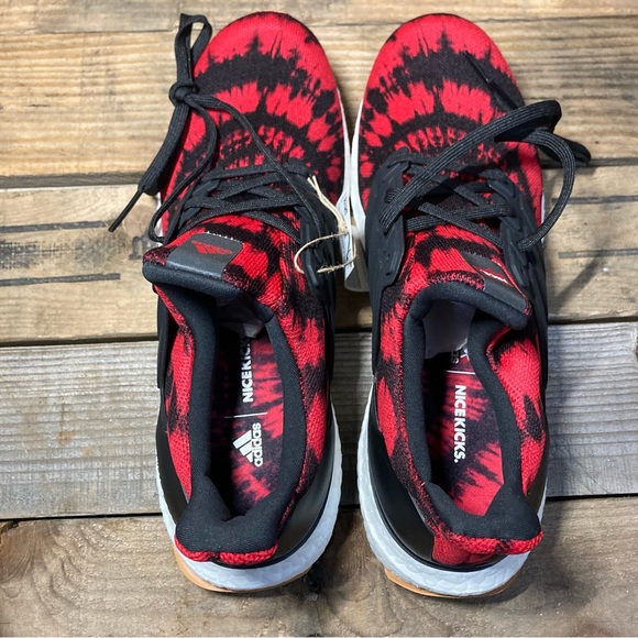 Adidas x Nice Kicks Men’s Ultraboost DNA Running Shoes Black Red Gum sz 8 - Picture 7 of 9